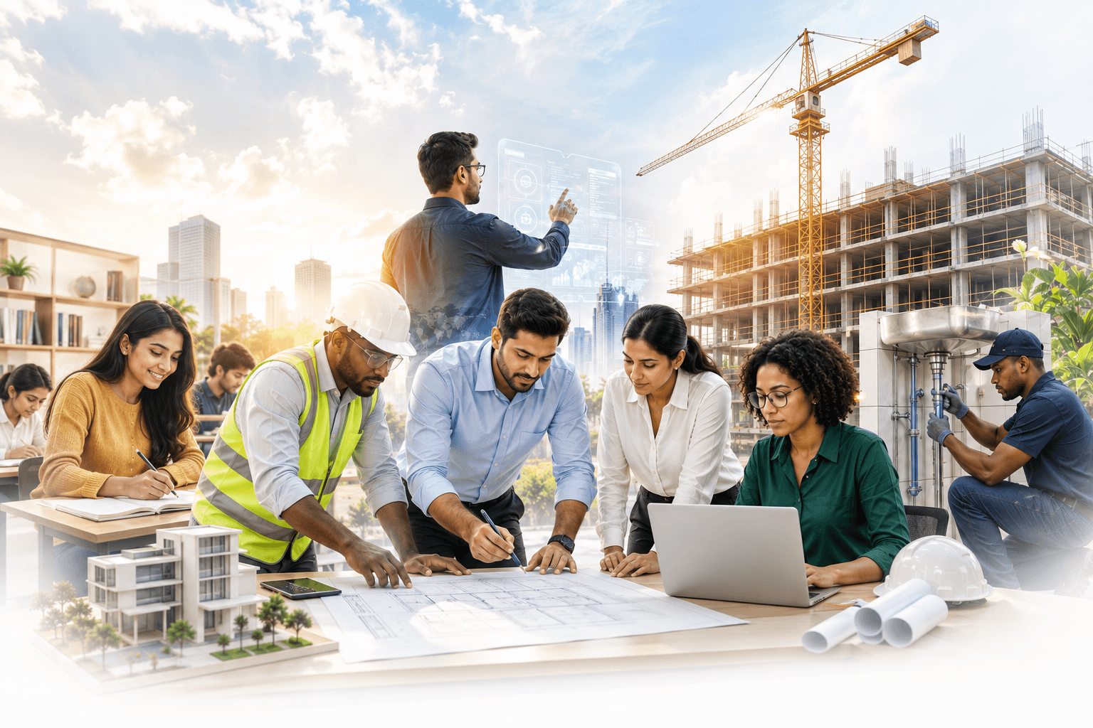 Akziron professionals at work across our divisions